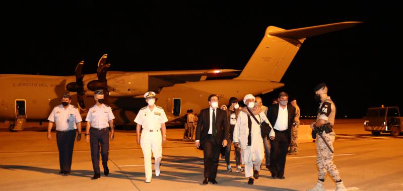 Llega a Torrejón el primer vuelo con repatriados de Afganistán