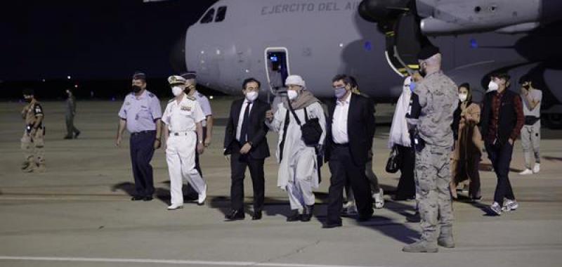 Llega a Torrejón el primer vuelo con repatriados de Afganistán
