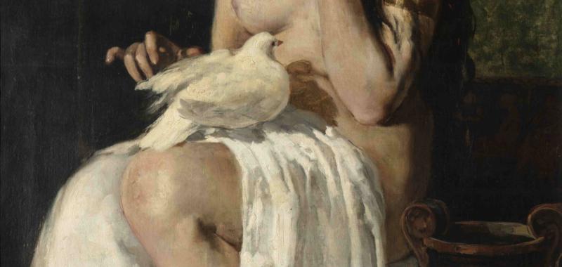 La esclava y la paloma, desnudo, 1883