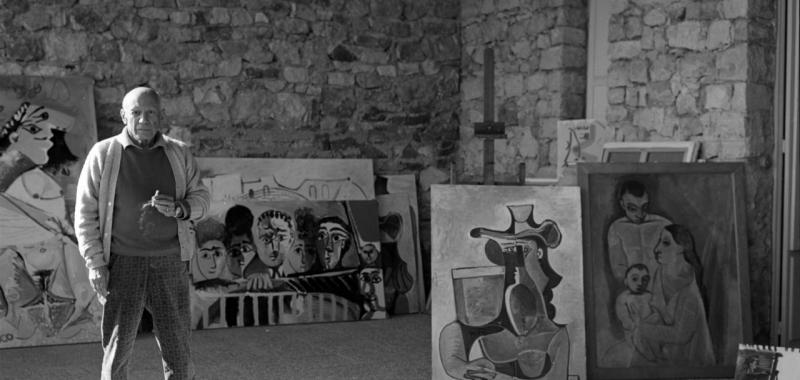 Cecil Beaton, Pablo Picasso en “Notre-Dame-de Vie”, en Mougins, 1965