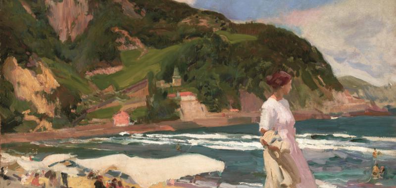 María en la playa de Zarauz, 1910