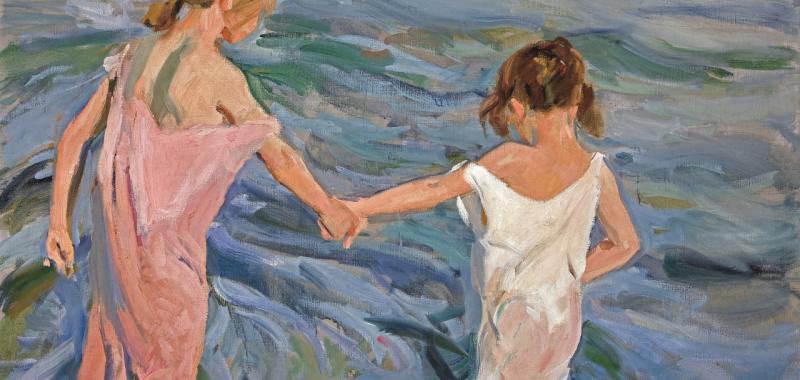 Niñas en el mar, 1909