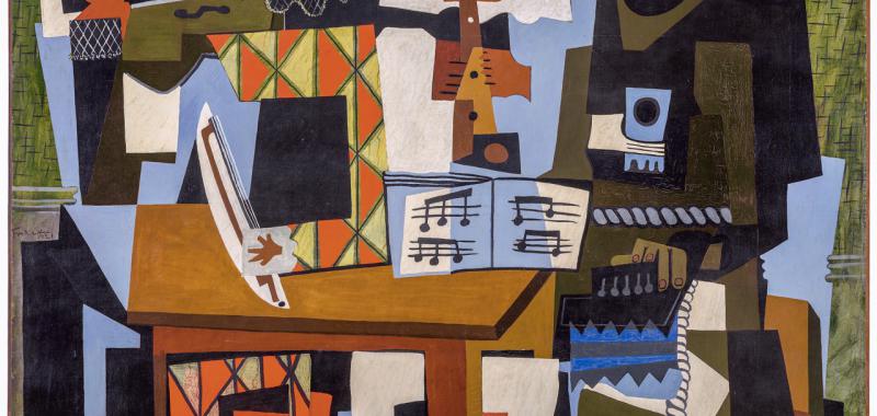 Pablo Picasso. Tres músicos. Fontainebleau, verano de 1921.