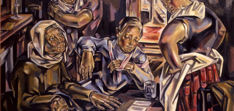 María Blanchard (1881 - 1932) La echadora de cartas. 1924–1925