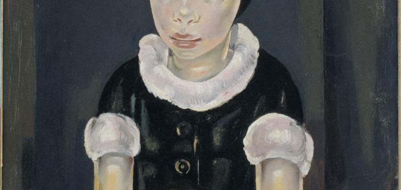 María Blanchard (1881 - 1932) Niña de negro y rosa, c. 1926
