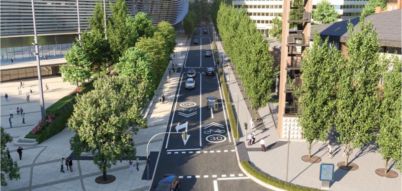 Reurbanización del entorno del Bernabéu