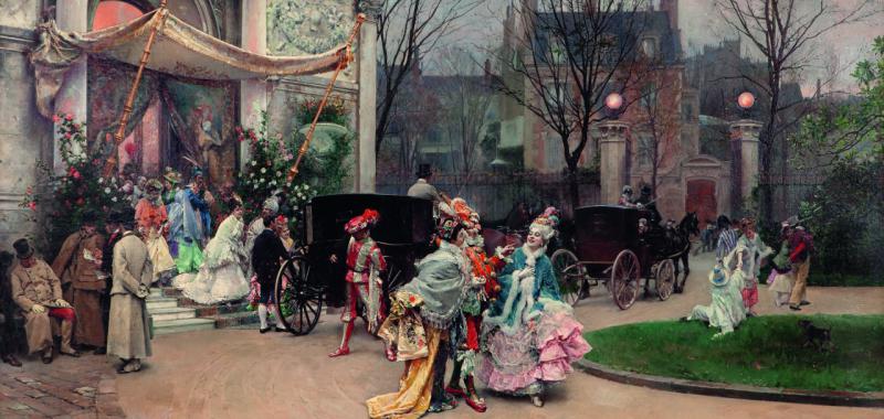 Salida del baile de máscaras, 1878