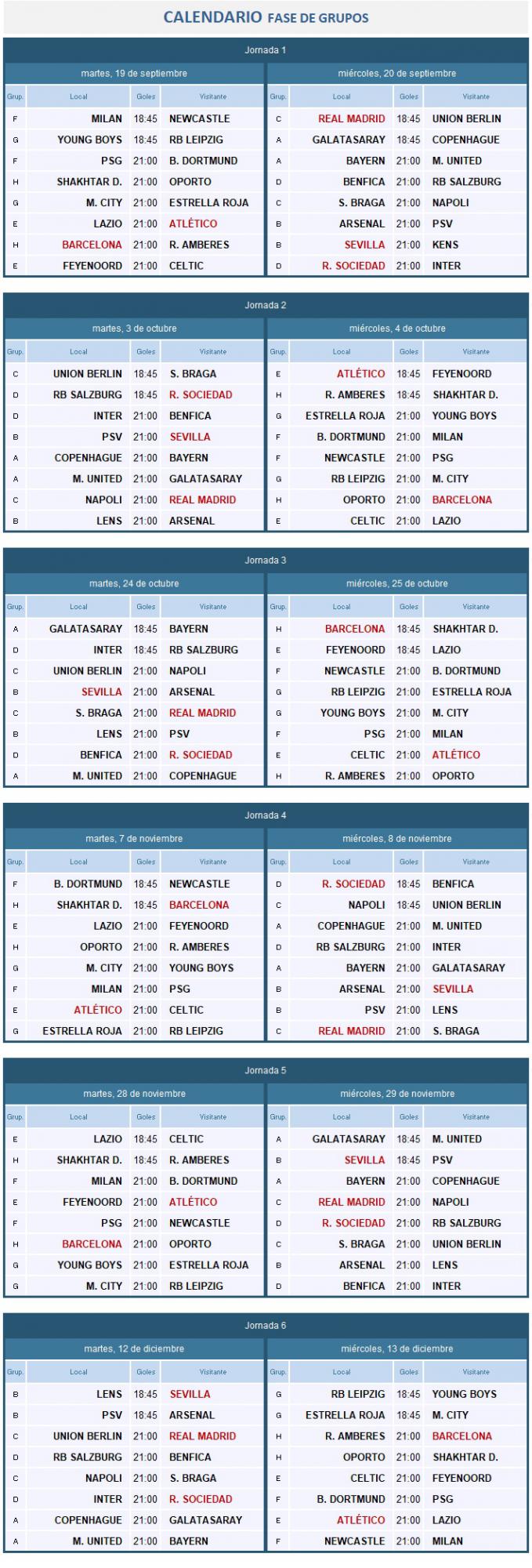 Calendario