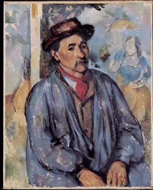 Campesino en bata azul. Efe