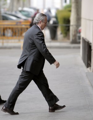 Baltasar Garzón entra en la Audiencia. Efe