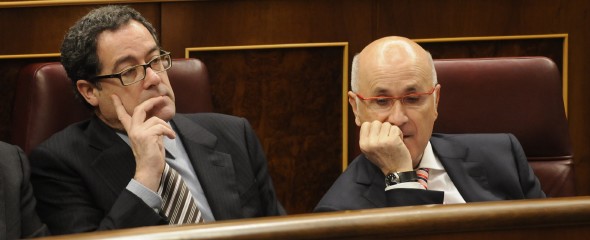 Bancada del Grupo Catalán, durante una sesión. Manuel Engo