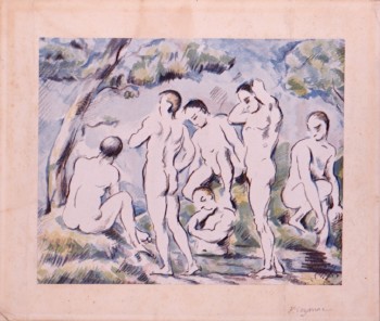 Los bañistas de Paul Cézanne 
