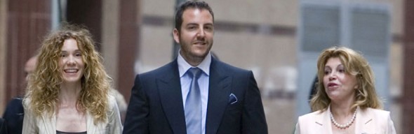 Blanca Cuesta, Borja Thyssen y la Baronesa (Efe)