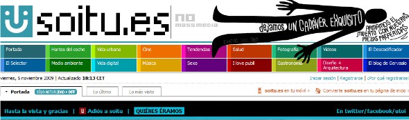 El portal soitu.es cierra tras 22 meses online