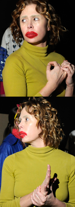 Agatha Ruiz de la Prada antes de desfilar en Cibeles (Foto: Manuel Engo)