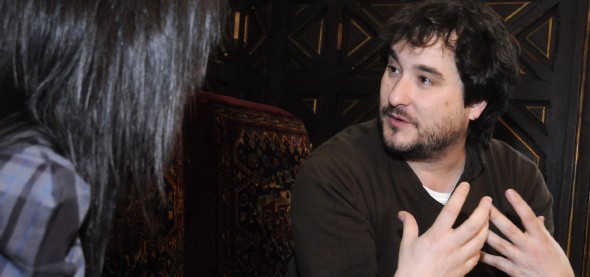 José María Antolín en un momento de la entrevista (Foto: Manuel Engo)