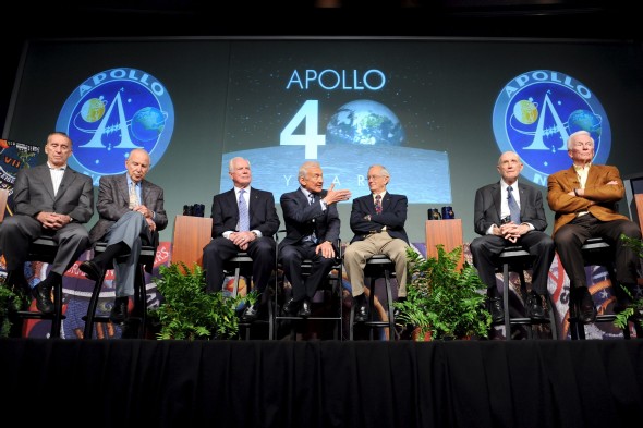 Los protagonistas de la conquista de la Luna, 40 años después. Efe