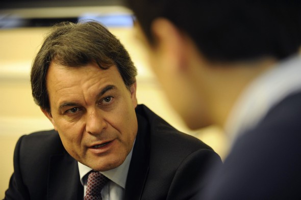 Artur Mas, líder de CiU, recibe a EL IMPARCIAL en el Hotel Catalonia Las Cortes, en Madrid. Manuel Engo