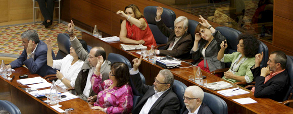 Pleno en la Asamblea de Madrid