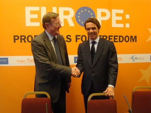José María Aznar, en Londres. FAES