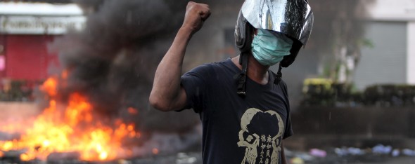 Manifestantes en las calles de Bangkok (Efe)