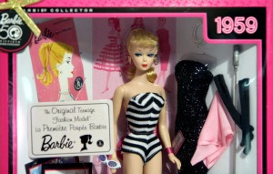 La primera versión de Barbie de 1959.