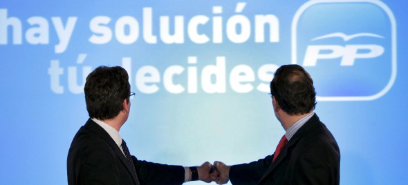 Basagoiti y Rajoy.