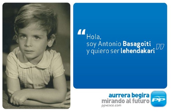 Cartel de la campaña de Antonio Basagoiti.