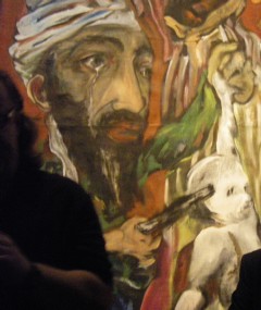 Detalle del lienzo de J. M Antolín (Foto: Nathalie E. Musquin)