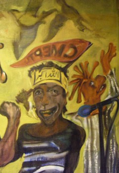 Detalle del lienzo de J. M Antolín (Foto: Foto: Nathalie E. Musquin)