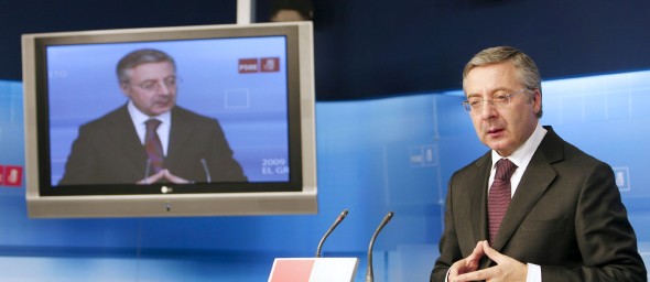 José Blanco, en Ferraz. Efe