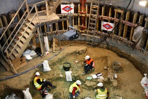 Trabajos arqueológicos en la estación de Carpetana.