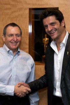 Joel Joan junto al presidente de la Academia de Hollywood (Foto: www.academiadelcinema.cat/es.html