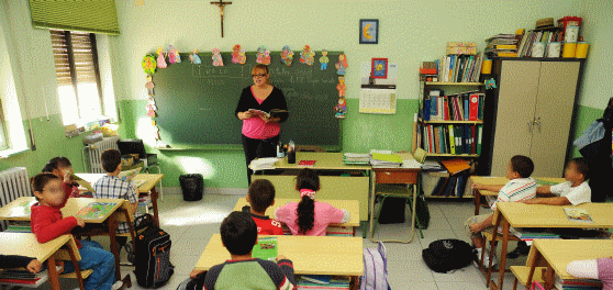 Imagen de un colegio. Manuel Engo