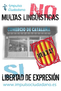 Multa a quien rotule sólo en castellano.