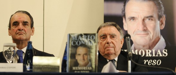 Mario Conde y Luis María Anson. Manuel Engo