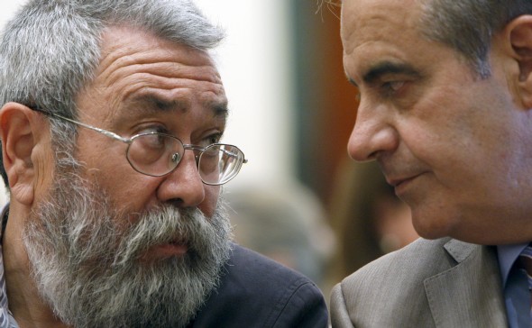 Cándido Méndez y Celestino Corbacho. Efe