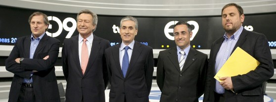 Los cinco candidatos del debate de TVE. Efe