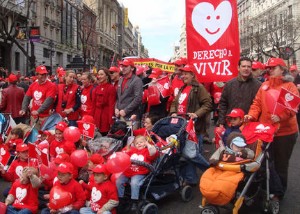 Muestra pública de rechazo a la Ley del Aborto.