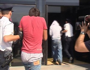 Menores detenidos por los disturbios de Pozuelo. Efe