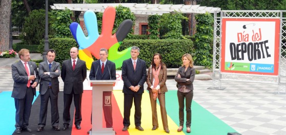 Presentación del Día del Deporte con el alcalde de Madrid, Alberto Ruiz-Gallardón. Foto: Ayuntamiento de Madrid