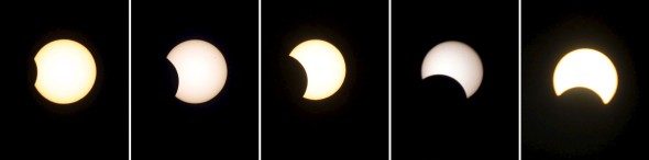 Imagen del eclipse anular de Sol. Efe