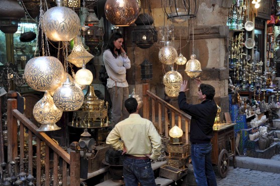 Bazar de Jan al Jalili en El Cairo (Efe)