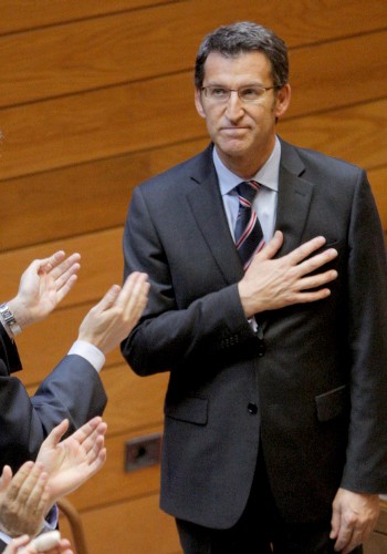 Alberto Núñez Feijóo, tras el debate de investidura. Efe