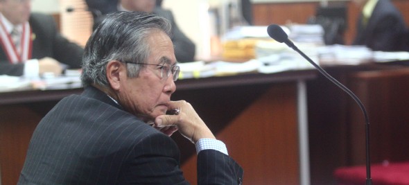 Alberto Fujimori, durante el proceso.