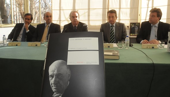 Presentación del Tomo X de las Obras Completas de Ortega y Gasset. Foto: Manuel Engo