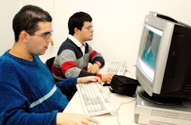 Alumnos en la Fundación Síndrome de Down de Madrid.