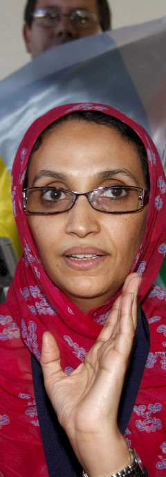 Haidar, en huelga de hambre desde hace 25 días. Efe