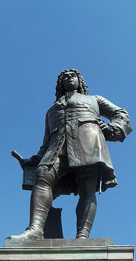Estatua de Georg Friedrich Händel en Halle.