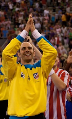 Hombrados, portero del BM Atlético de Madrid. (Imagen porpordionada por el club)